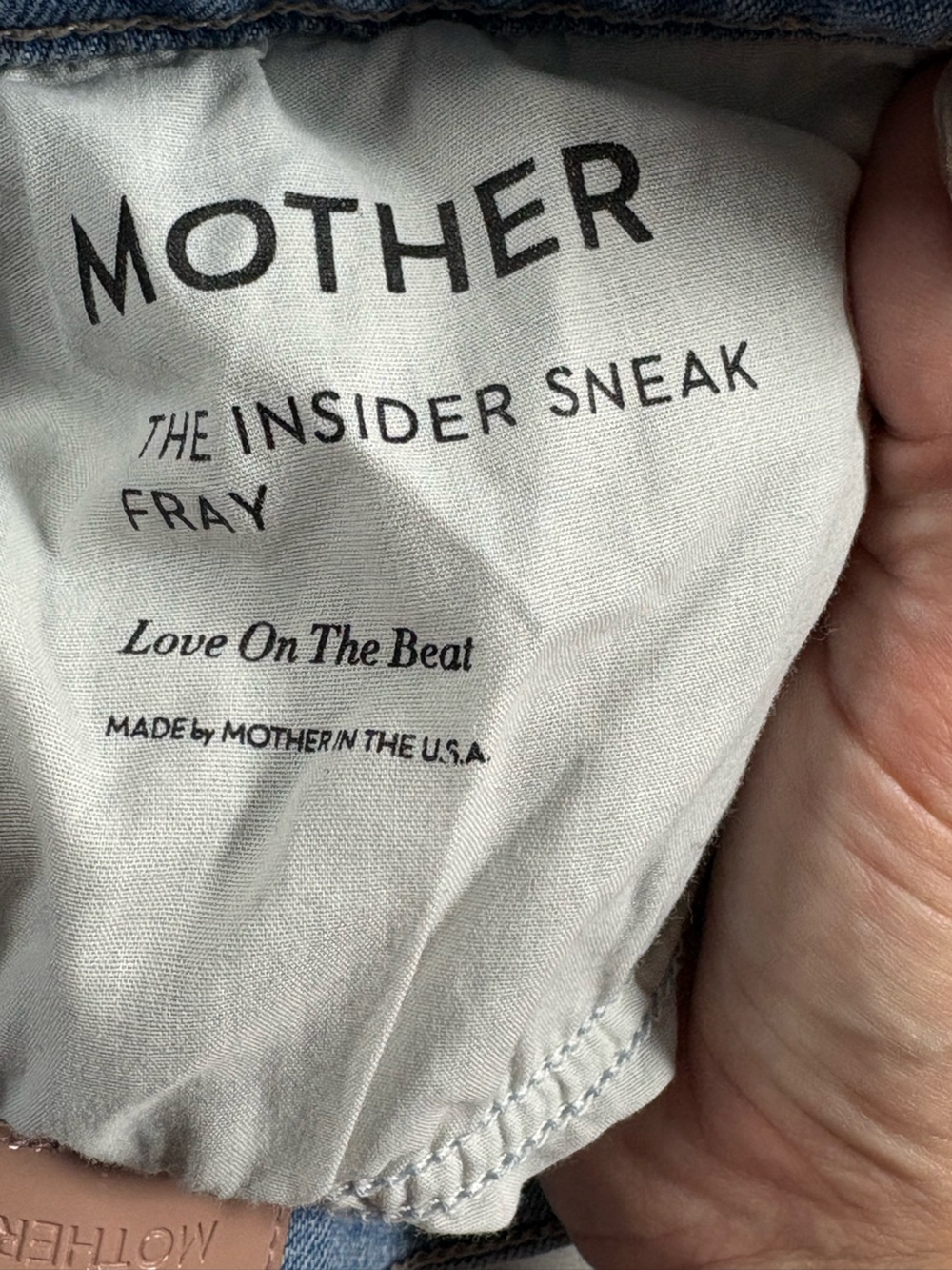 Mother Denim The Insider Sneak Fray Denim Jeans High Rise Straight Leg Size 28 - Picture 5 of 12